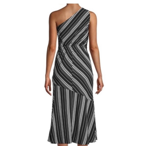 Sam Edelman Elegant Black and White Striped Dress size 10 - Picture 2 of 11